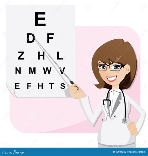 Ophthalmologist Chart Icon Design Myopia Eye Test Symbol Line Art