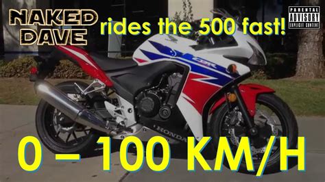 Roțile ușoare din aluminiu turnat de 17 inci au spițe goale în formă de y. 2014 Honda CBR500R 0 to 100 kmph (0 to 60 mph) speed run ...