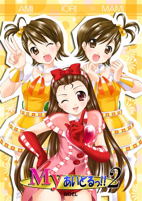 Safebooru 3girls Cosmic And Funny Idolmaster Futami Ami Futami Mami Idolmaster Itsuki Sayaka