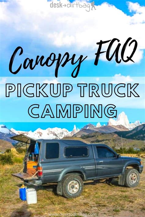 A simple camping canopy can make life easier for you. Pickup Truck Canopy Camping Frequently Asked Questions in ...
