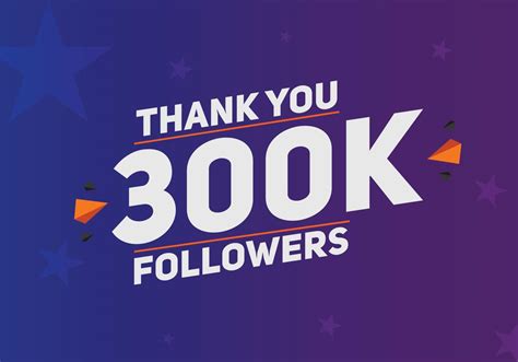 300k Followers Thank You Colorful Celebration Template Social Media