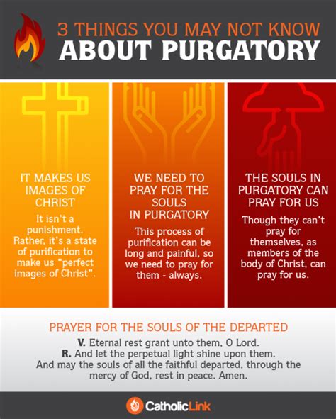 3 Things You May Not Know About Purgatory Infographic Catholic Link