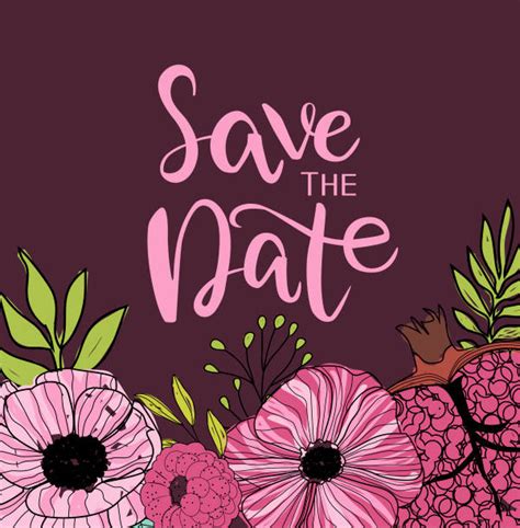 Royalty Free Save The Date Clip Art Vector Images And Illustrations Istock