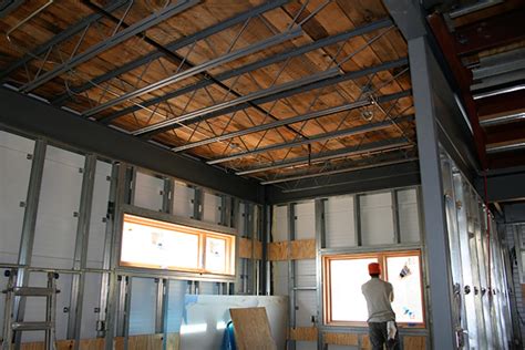 Walkable insulated ceiling panels simply slide into place and are easily secured to the building's steel superstructure. 3030 home - EcoSteel - Architectural Metal Buildings ...