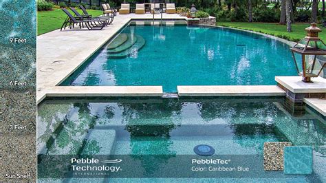 Caribbean Blue Pebbletec Pool Finishes