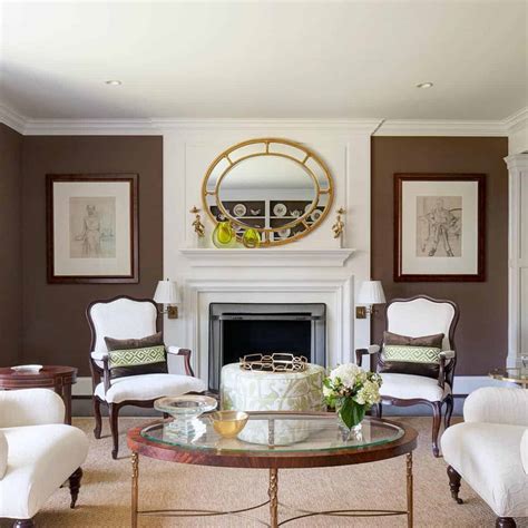 Brown White And Gold Living Room Ideas