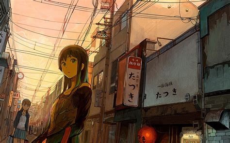 Female Anime Character Illustration Anime Girls Hd Wallpaper