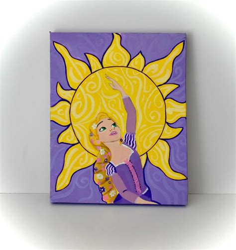 Rapunzel From Tangled Painting For Girls Room Etsy