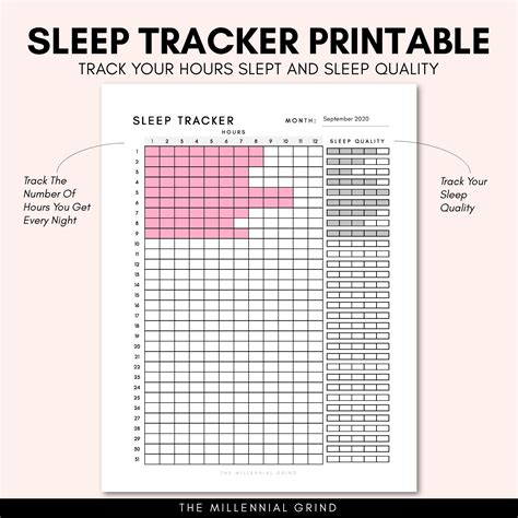 Pdf Sleep Tracker Daily Sleep Good Sleep Habit Printable Sleep Planner