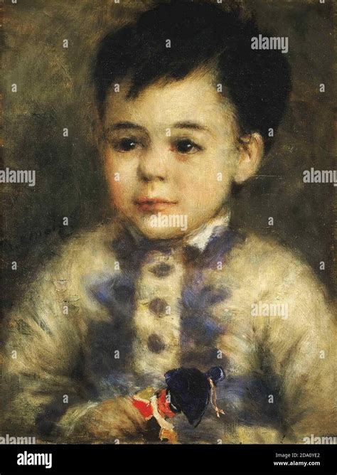 Pierre Auguste Renoir French 1841 1919 Boy With A Toy Soldier