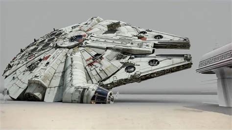 The Force Awakens Millennium Falcon Projects Scenery Background Star