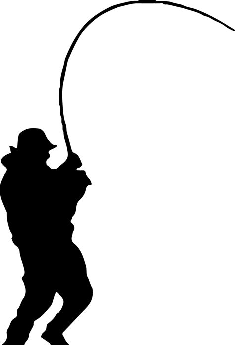Fishing Rods Fisherman Silhouette Clip Art Fy Four