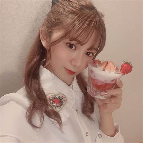 星名美怜さんのインスタグラム写真 星名美怜instagram 「♥♥♥﻿ ﻿ センタルギウユ﻿ ﻿ ようは、いちごみるく… ️🍓﻿ いちごの果肉が入ったいちごみるく﻿ ﻿ 言ってたの