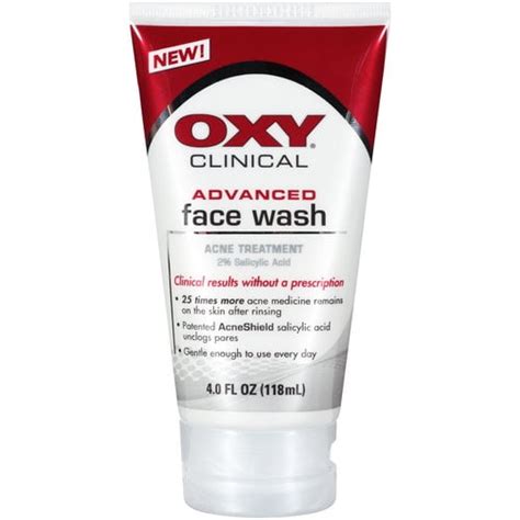 Oxy Clinical Advanced Face Wash Acne Treatment 4 Oz