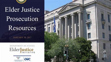 Elder Justice Prosecution Resources Recorded Webinar Youtube