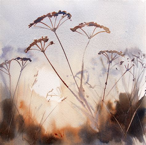 Autumn Cow Parsley Youtube Demonstration Wetcanvas Online Living For