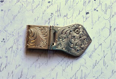 Hinged Money Clip Western Brass Silver Plate Vintage Etsy Brass Silver Etsy Accessories