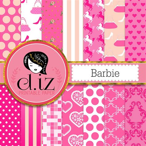 Diz On Twitter Hot Pink Digital Paper Barbie Digital Paper In Hot