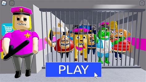 Playing As Everyone In Police Girl Prison Run New Obby All Jumpscares