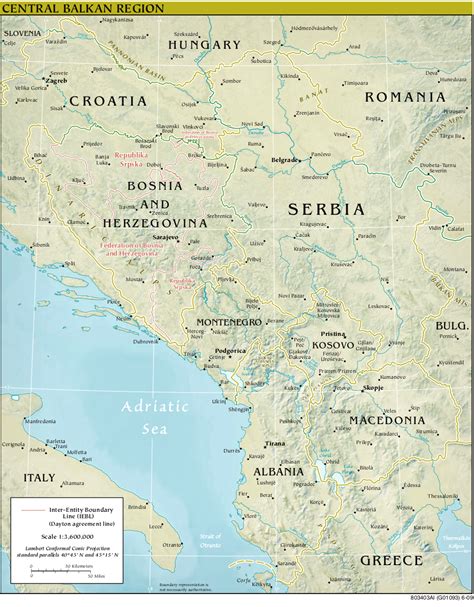 Map of Balkan Region (Relief Map) : Worldofmaps.net ...