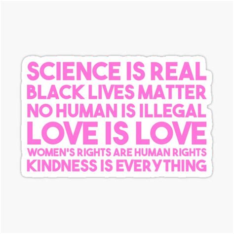 Science Is Real Pink Edition Sticker By Thehollowpoint Redbubble