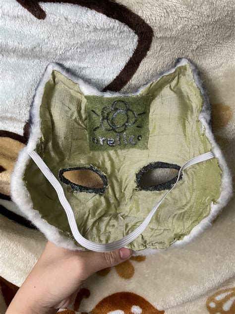 Marble Fox Therian Mask Etsy