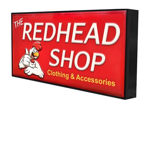 Custom Shop Sign Any Sizes Shop Sign Led Lightbox Fashion Shopping Style Free All Field Freight