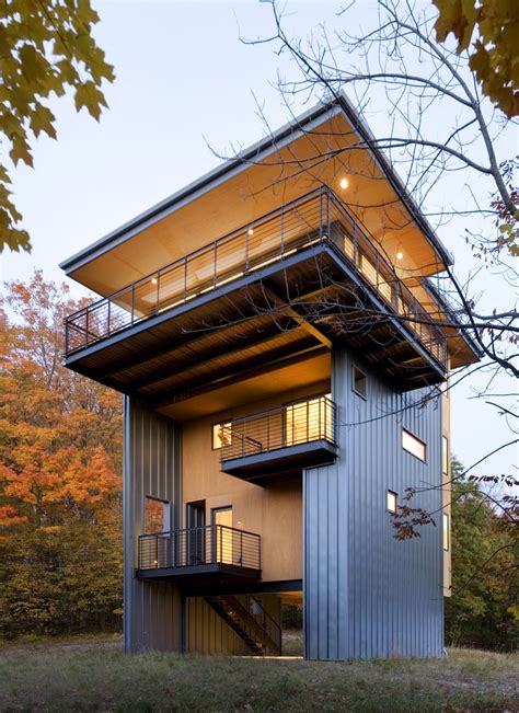 Get exterior design ideas for your modern house elevation with our 50 unique modern house facades. Modern Design Inspiration: Tower House - Studio MM Architect