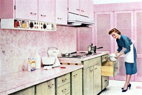 The Mid Century Modern Kitchen These Pink Kitchens From The 1950s Are