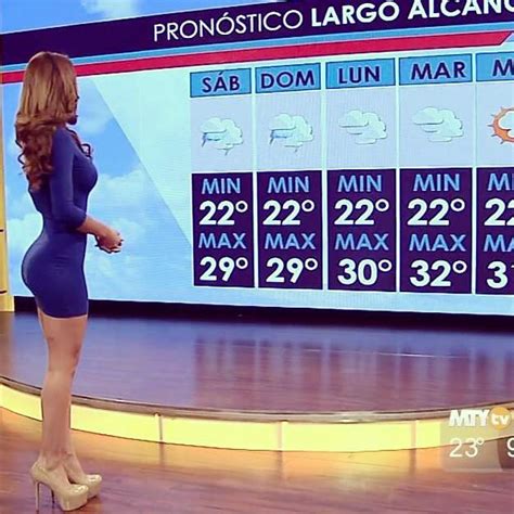 墨西哥性感女主播，让你爱上看天气预报，身材更加好了！ 每日头条