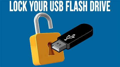 How To Write Protect Lock Your Usb Flash Drive Youtube