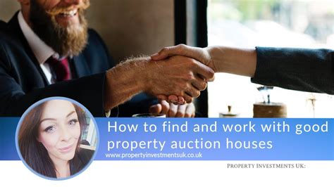 How To Find And Work With Good Property Auction Houses Youtube