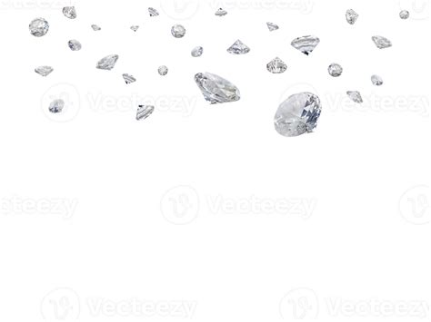 Lots Of Shiny Diamonds Falling On Transparent Background 27148083 Png