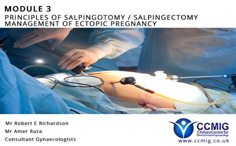 Module 3 Principles Of Salpingotomy Salpingectomy Management Of