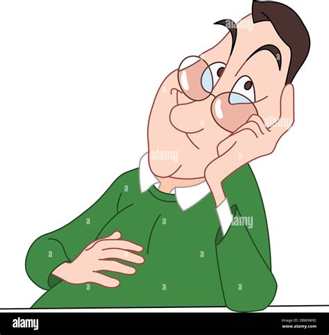 Cartoon Bored Man Desk Hi Res Stock Photography And Images Alamy