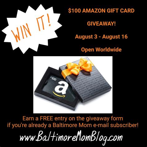 Win It Wednesday Amazon Gift Card Giveaway Open Worldwide Ends Aug Amazon Gifts