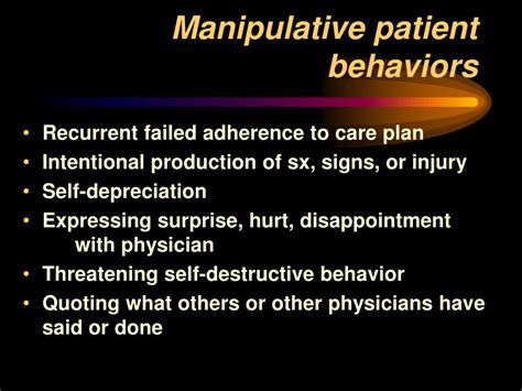 PPT - Working with Manipulative Behavior Primary Care Conference June 1, 2005 PowerPoint ...