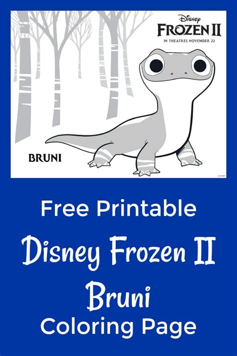 Free Printable Disney Frozen Bruni Coloring Page Mama Likes This