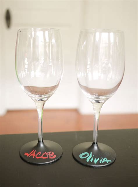 Chalkboard Wine Glasses 3 Steps With Pictures Instructables
