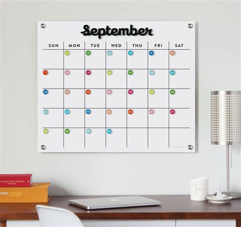 Dry Erase Calendar Magnetic Acrylic Calendar Lucite Calendar