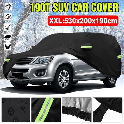 Buy Black Universal Car Suv Cover Waterproof All Weather Protection For