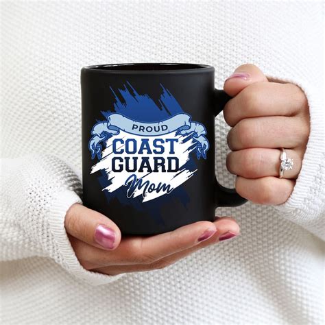 Proud Coast Guard Mom Mug Coast Guard Mom Mugs Mugs For Etsy