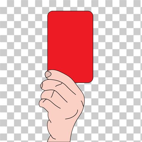 Free SVG Referee Showing Red Card Vector Drawing Nohat Cc