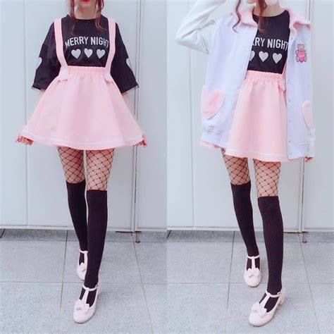 Cute Stretchy Kitty Skirt San51 Kawaii Fashion Outfits Kawaii Clothes Pastel Fashion