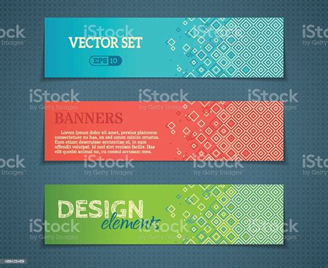 Vector Set Of Banner Templates Stock Illustration Download Image Now