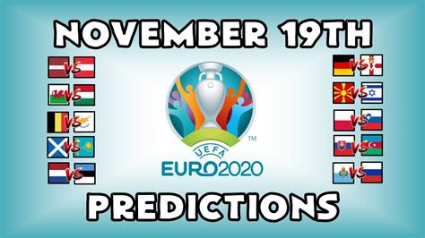 Статистика домашних и выездных игр футбольных клубов сезона 2021. EURO 2020 QUALIFYING MATCHDAY 10 - PART 3 - PREDICTIONS ...