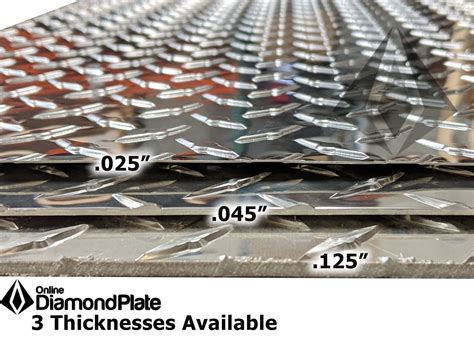 Diamond Plate Thickness Comparison Online Diamond Plate