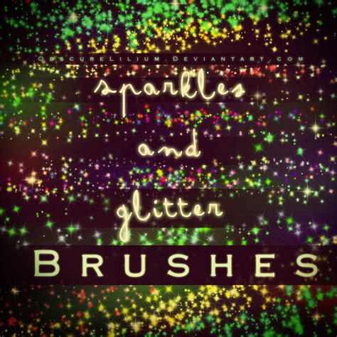 Sparkles And Glitter Brushes By Obscurelilium On Deviantart