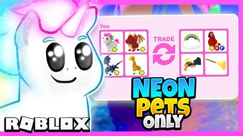 How To Choose The Color Of Your Neon Pet In Adopt Me Coloring Depot