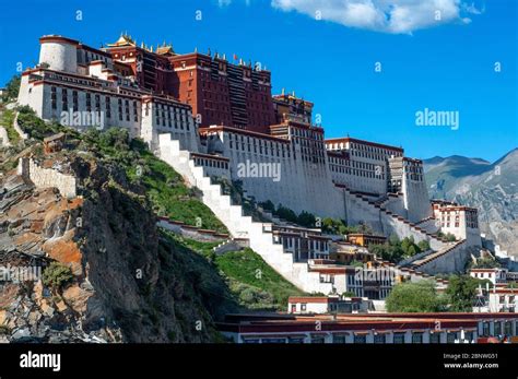 Potala Palace Former Dalai Lama Residence In Lhasa In Tibet The